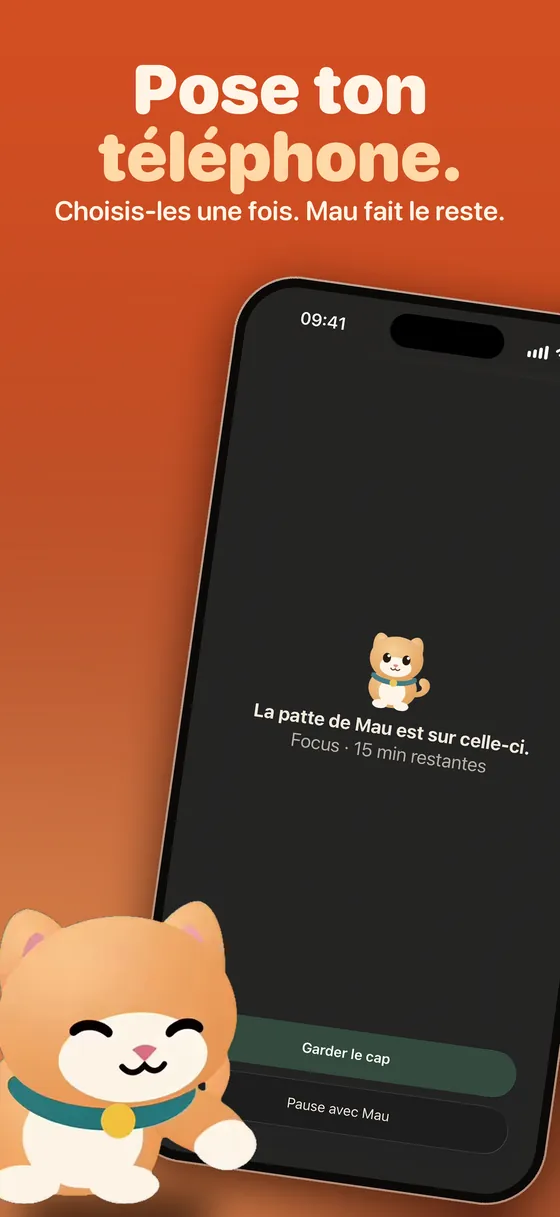 Pawwall : pose ton téléphone, Mau met tes applis en pause